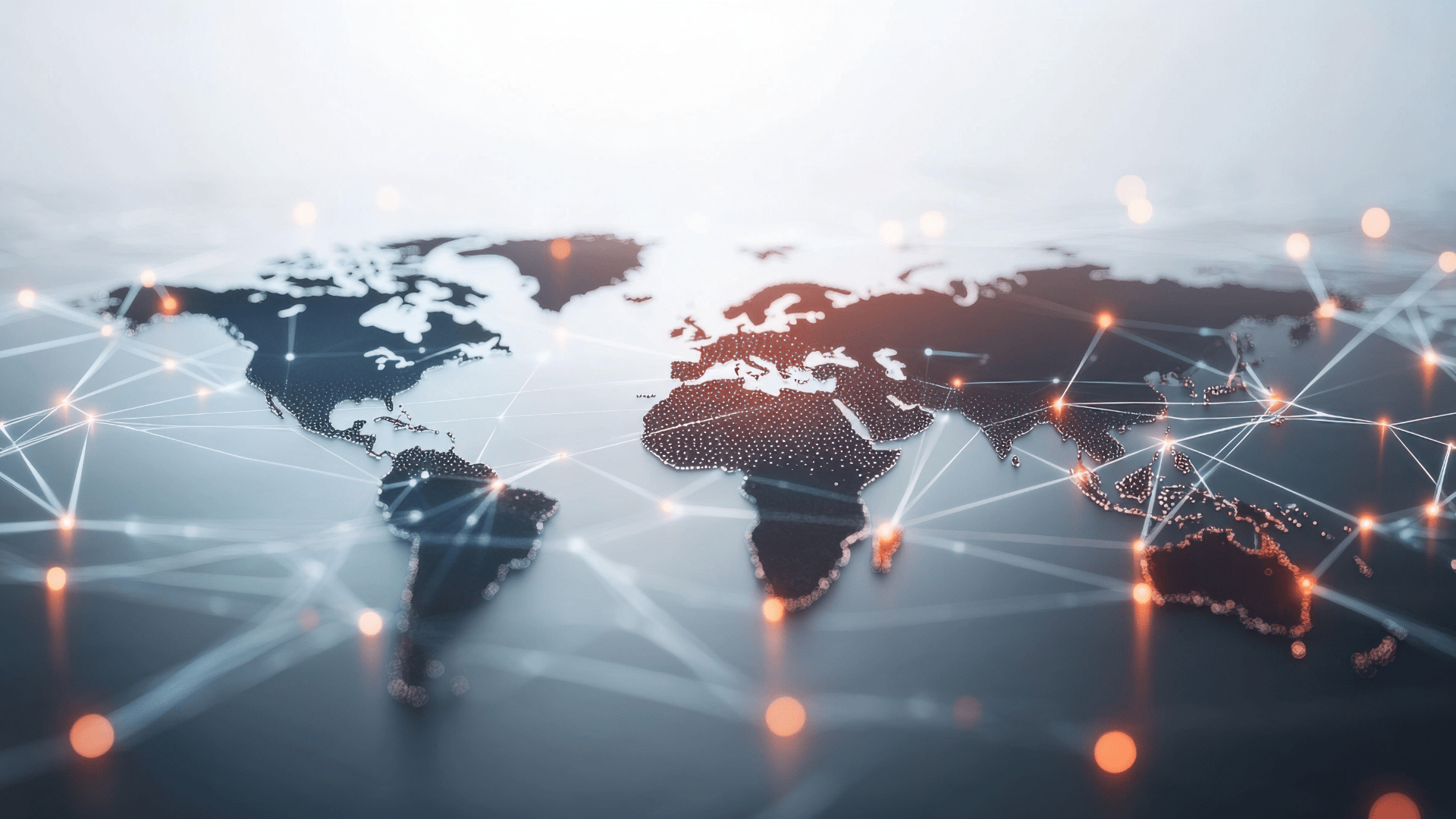 immagine mondo connessioni network scambio global