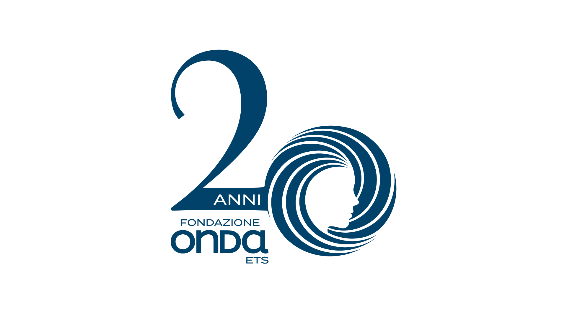 scritta logo fondazione onda 20 anni
