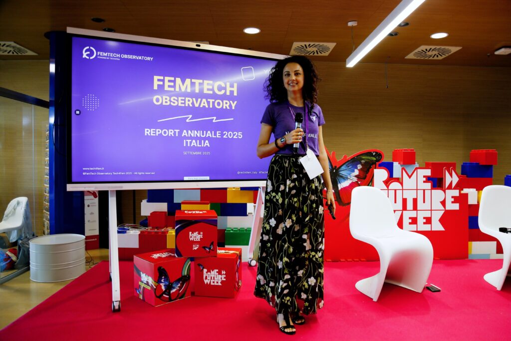 Valeria Leuti founder Tech4Fem direttrice Osservatorio FemTech innovazione nella salute delle donne evento Rome Future Week 2025